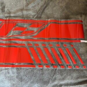 Yokiki Auto Racing Body Side Bumper Auto Decor Red Stripe Design